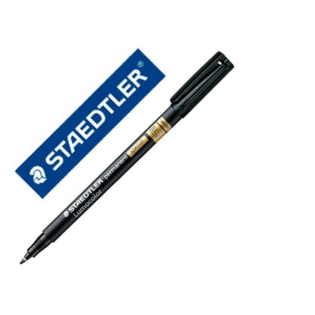 ROTULADOR STAEDTLER LUMOCOLOR RETROPROYECCION PUNTA DE FIBRA PERMANENTE SPECIAL 319-9 NEGRO PUNTA FI