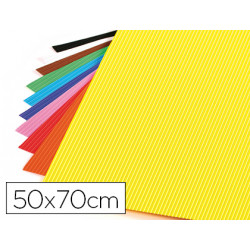 GOMA EVA ONDULADA LIDERPAPEL 50X70CM 2,2MM DE ESPESOR COLORES SURTIDOS