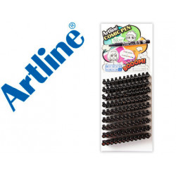 ROTULADOR ARTLINE CALIBRADO MICROM. NEGRO COMIC PEN PUNTA POLIACETAL RESISTENTE AL AGUA EXP. DE 108 