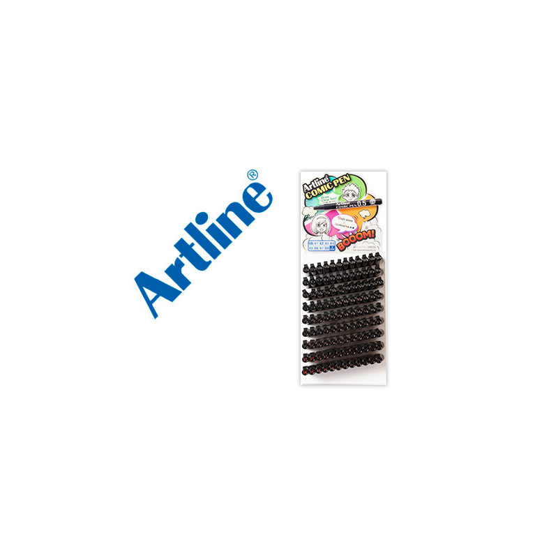 ROTULADOR ARTLINE CALIBRADO MICROM. NEGRO COMIC PEN PUNTA POLIACETAL RESISTENTE AL AGUA EXP. DE 108 