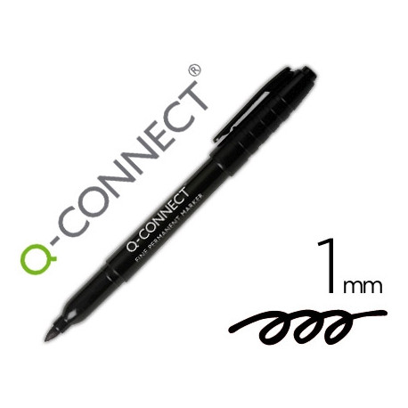ROTULADOR Q-CONNECT PARA CD/DVD PUNTA FIBRA PERMANENTE NEGRO PUNTA REDONDA 1,0 MM ROTULADOR Q-CONNECT PARA CD/DVD PUNTA FIBRA PERMANENTE NEGRO PUNTA REDONDA 1,0 MM