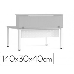 MOSTRADOR DE ALTILLO ROCADA VALIDO PARA MESAS WORK METAL EXECUTIVE 140X30X40 CM ACABADO AN02 GRIS/GR