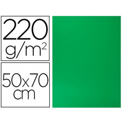 CARTULINA LISA/RUGOSA 2 TEXTURAS 50X70 CM 220G/M2 VERDE INTENSO
