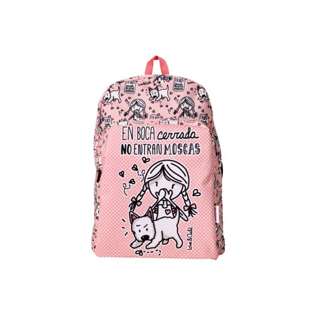 CARTERA ESCOLAR LOVE&CHILD MOCHILA ADAPTABLE A CARRO EN BOCA CERRADA NO ENTRAN COLO