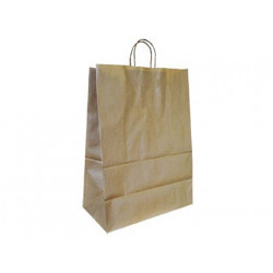 BOLSA KRAFT Q-CONNECT NATURAL ASA RETORCIDA 240X100X310 MM