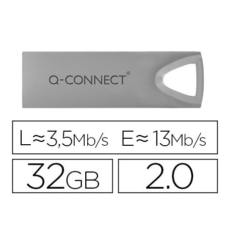 MEMORIA USB Q-CONNECT FLASH PREMIUM 32 GB 2.0