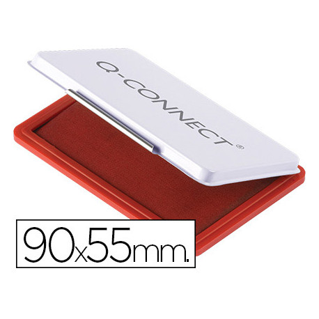 TAMPON Q-CONNECT N.3 90X55 MM ROJO