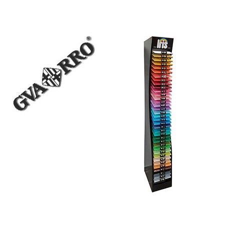 EXPOSITOR GUARRO METALICO VACIO 36 ESTANTES PARA CARTULINA IRIS DIN A4 185 GR 30X40X200 CM EXPOSITOR GUARRO METALICO VACIO 36 ESTANTES PARA CARTULINA IRIS DIN A4 185 GR 30X40X200 CM