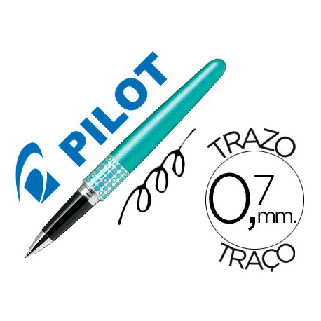 BOLIGRAFO PILOT URBAN MR RETRO POP TURQUESA 0,7 MM CON ESTUCHE Y BOLSA