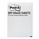 PIZARRA BLANCA POST IT SUPER STICKY LAMINA ADHESIVA REMOVIBLE 27,9X39 CM 