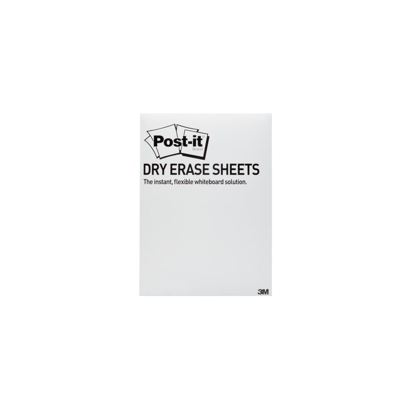 PIZARRA BLANCA POST IT SUPER STICKY LAMINA ADHESIVA REMOVIBLE 27,9X39 CM 