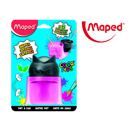 LIMPIADOR DE PINCELES MAPED COLOR PEPS 2 COMPARTIMENTOS SUPERHEROES LIMPIADOR DE PINCELES MAPED COLOR PEPS 2 COMPARTIMENTOS SUPERHEROES
