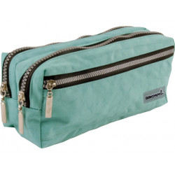 BOLSO ESCOLAR LIDERPAPEL PORTATODO RECTANGULAR 3 BOLSILLOS CELESTE 210X80X85 MM