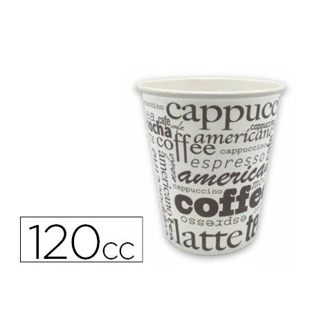 VASO TERMICO CARTON 120 CC PAQUETE DE 50 UNIDADES