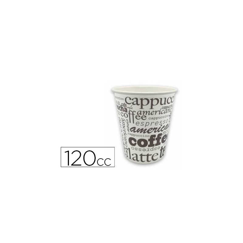 VASO TERMICO CARTON 120 CC PAQUETE DE 50 UNIDADES