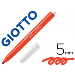 ROTULADOR GIOTTO TURBO MAXI LAVABLE CON PUNTA BLOQUEADA UNICOLOR ROJO