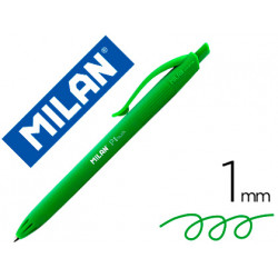 BOLIGRAFO MILAN P1 RETRACTIL 1 MM TOUCH VERDE