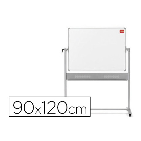 PIZARRA BLANCA NOBO CLASSIC MOVIL DOBLE CARA MAGNETICA DE ACERO VITRIFICADO CON BANDEJAS PARA ROTULA PIZARRA BLANCA NOBO CLASSIC MOVIL DOBLE CARA MAGNETICA DE ACERO VITRIFICADO CON BANDEJAS PARA ROTULA