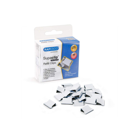 SUPACLIPS RAPESCO CAPACIDAD 40 HOJAS COLOR BLANCO CAJA DE 100 UNIDADES SUPACLIPS RAPESCO CAPACIDAD 40 HOJAS COLOR BLANCO CAJA DE 100 UNIDADES