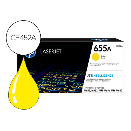 TONER HP 655A LASERJET M652 / M653 / MFP M681 / MFP M682 AMARILLO 10500 PAGINAS TONER HP 655A LASERJET M652 / M653 / MFP M681 / MFP M682 AMARILLO 10500 PAGINAS