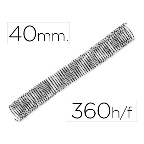 ESPIRAL METALICO Q-CONNECT 64 5:1 40MM 1,2MM CAJA DE 25 UNIDADES ESPIRAL METALICO Q-CONNECT 64 5:1 40MM 1,2MM CAJA DE 25 UNIDADES