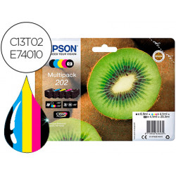 INK-JET EPSON 202 XP-6000 / XP-6005 / XP-6100 / XP-6105 PACK 5 NEGRO AMARILLO CIAN MAGENTA PHOTO NEG