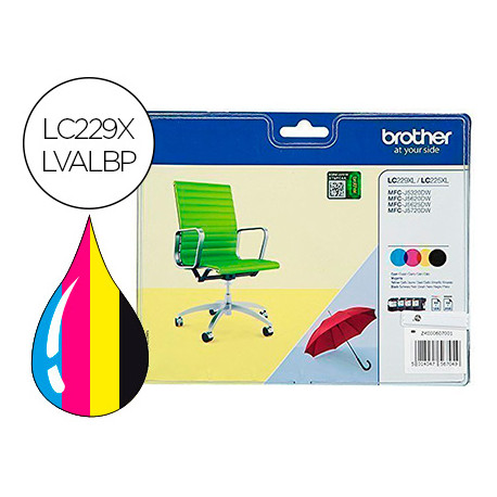 Cartuccia Inchiostro Nero Originale Brother LC229XL – Per MFC J5320DW, J5620DW, Confezionata