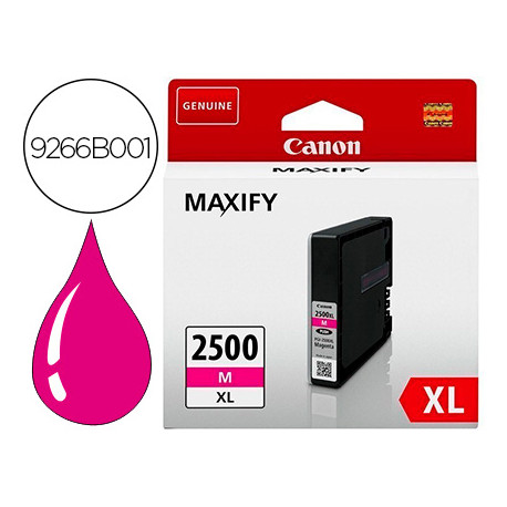 INK-JET CANON PGI 2500 XL MAXIFY IB4050 / MB5050 / MB5150 / MB5155 / MB5350 / MB5450 MAGENTA 1295 PA