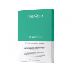 SOFTWARE SAFESCAN TIMEMOTO CLOUD SUSCRIPCION 12 MESES 25 USUARIOS