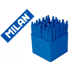 BOLIGRAFO MILAN P1 RETRACTIL 1 MM TOUCH MINI AZUL EXPOSITOR DE 40 UNIDADES