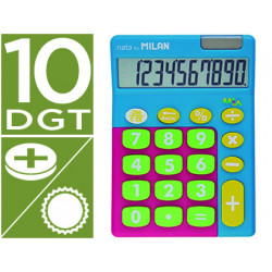 CALCULADORA MILAN MIX 10 DIGITOS AZUL EN BLISTER