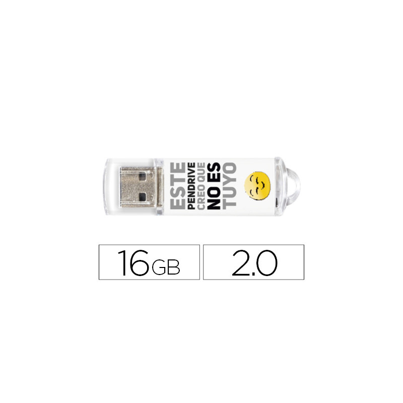 MEMORIA USB TECHONETECH FLASH DRIVE 16 GB 2.0 NO ES TUYO