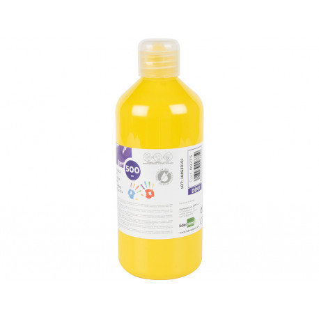 PINTURA DEDOS LIDERPAPEL BOTELLA DE 500 ML AMARILLO PINTURA DEDOS LIDERPAPEL BOTELLA DE 500 ML AMARILLO