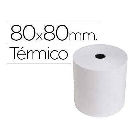 ROLLO SUMADORA EXACOMPTA TERMICO 80 MM X 80 MM 55 G/M2 SIN BISFENOL A