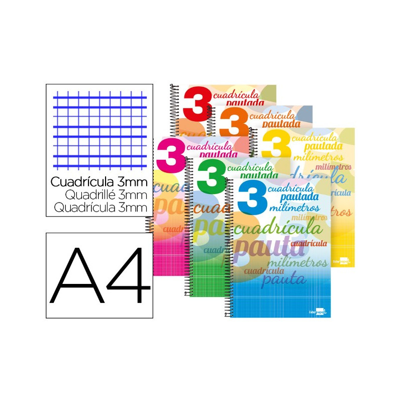 Cuadernos Staufen Style - Pack De 5, DIN A4, 32 Hojas, Pautado 27 (9 Mm), Papel 80 G/m², Esquinas Redondeadas