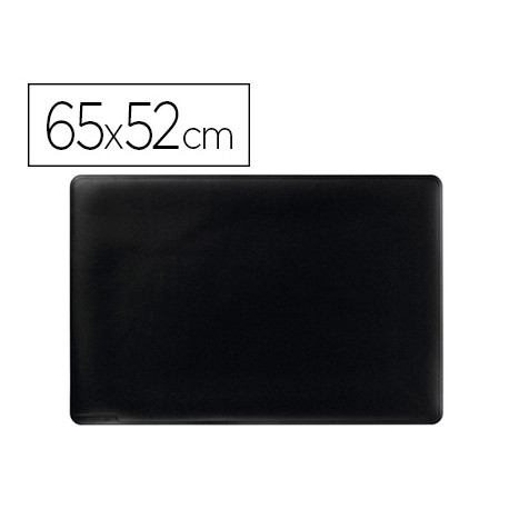 VADE SOBREMESA DURABLE NEGRO ANTIDESLIZANTE CONTORNEADO 65X52 CM