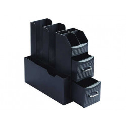 ORGANIZADOR ARCHIVO 2000 HORA DEL CAFE VARIOS COMPARTIMENTOS ACCESORIOS CAFE POLIPROPILENO NEGRO