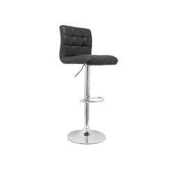 TABURETE PYC CON RESPALDO REGULABLE EN ALTURA NEGRO 940+220X430X390 MM PACK DE 2 UNIDADES