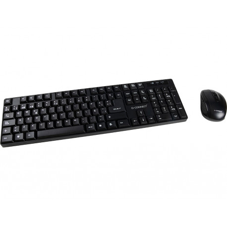 SET TECLADO + RATON INALAMBRICO Q-CONNECT 2.4G NEGRO COMPATIBLE WINDOWS 98 / NT / ME / 2000 / XP / 7