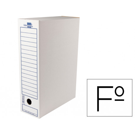 CAJA ARCHIVO DEFINITIVO LIDERPAPEL CARTON FOLIO 365X251X100 MM 340 G/M2 CAJA ARCHIVO DEFINITIVO LIDERPAPEL CARTON FOLIO 365X251X100 MM 340 G/M2