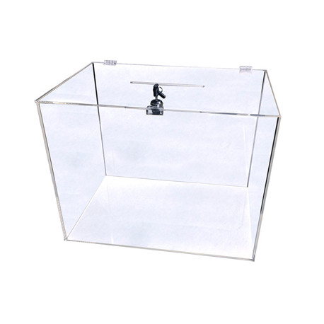 URNA ELECTORAL Q-CONNECT METACRILATO 3 MM CON LLAVE 440X310X335MM URNA ELECTORAL Q-CONNECT METACRILATO 3 MM CON LLAVE 440X310X335MM