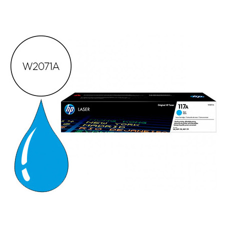 TONER HP 117A LASER COLOR 150A / 150NW / 178NW / 178NWG / 179FNW CIAN 700 PAGINAS TONER HP 117A LASER COLOR 150A / 150NW / 178NW / 178NWG / 179FNW CIAN 700 PAGINAS