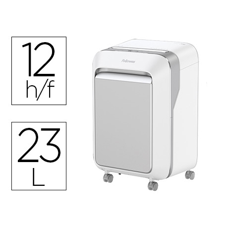 DESTRUCTORA DE DOCUMENTOS FELLOWES LX211 CAPACIDAD DE 15 HOJAS SEGURIDAD P5 BLANCA PAPELERA 23 L GRA DESTRUCTORA DE DOCUMENTOS FELLOWES LX211 CAPACIDAD DE 15 HOJAS SEGURIDAD P5 BLANCA PAPELERA 23 L GRA