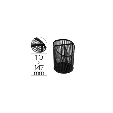 CUBILETE PORTALAPICES Q-CONNECT METAL REJILLA NEGRO CON 3 COMPARTIMIENTOS DIAMETRO 110 ALTURA 147 MM CUBILETE PORTALAPICES Q-CONNECT METAL REJILLA NEGRO CON 3 COMPARTIMIENTOS DIAMETRO 110 ALTURA 147 MM