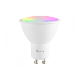 BOMBILLA NGS BULB WIFI LED GLEAM 510C HALOGENA COLORES 5W 460 LUMENES BASE GU10 REGULABLE EN INTESID