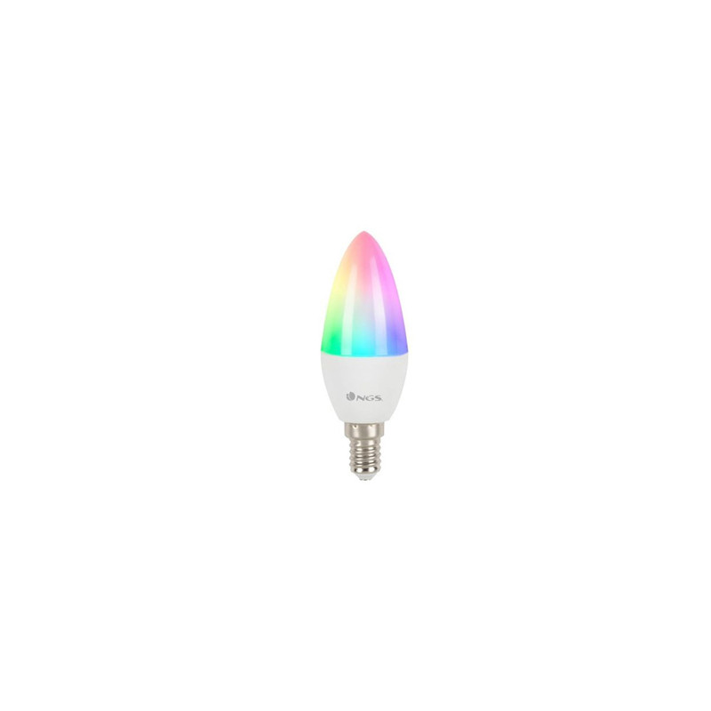 BOMBILLA NGS SMART WIFI LED BULB GLEAM 514C HALOGENA COLORES 5W 500 LUMENES E14 REGULABLE EN INTESID