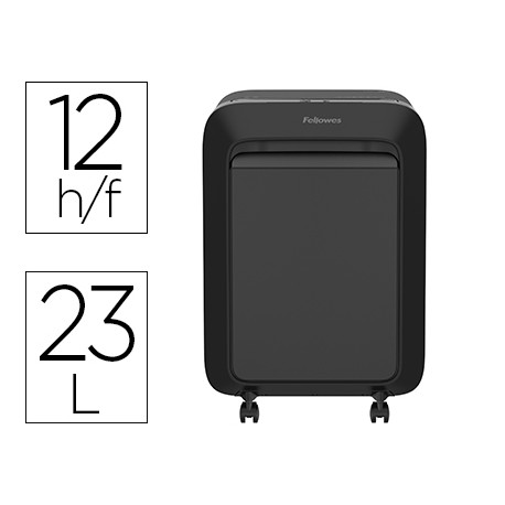 DESTRUCTORA DE DOCUMENTOS FELLOWES LX211 CAPACIDAD DE 15 HOJAS SEGURIDAD P5 NEGRA PAPELERA 23 L GRAP DESTRUCTORA DE DOCUMENTOS FELLOWES LX211 CAPACIDAD DE 15 HOJAS SEGURIDAD P5 NEGRA PAPELERA 23 L GRAP