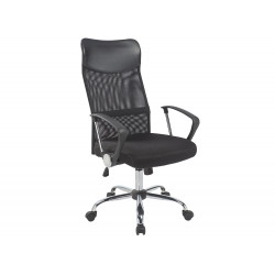 SILLA DE DIRECCION Q-CONNECT BASE METAL RESPALDO ALTO REGULABLE EN ALTURA 1110+100MM ALTO PIEL Y MAL
