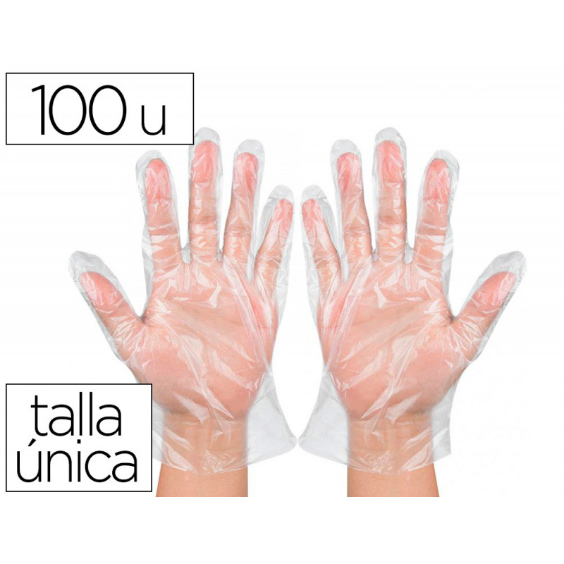 Guantes desechables, Bolsa de 100 guantes