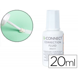 CORRECTOR Q-CONNECT APLICADOR ESPUMA FRASCO 20 ML